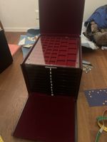Leuchtturm Münzkoffer mit Einschüben gebrauchter Zustand!