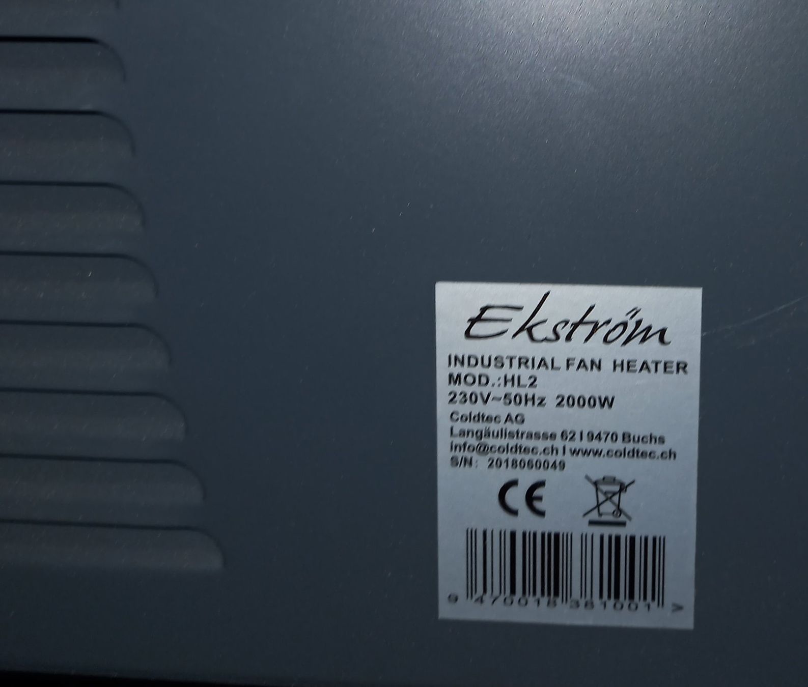 Heizgeräte: Heizgerät 2000 Watt KERAMIK-LÜFTER – Gebraucht aus Matten b. Interl von Tbsound 1