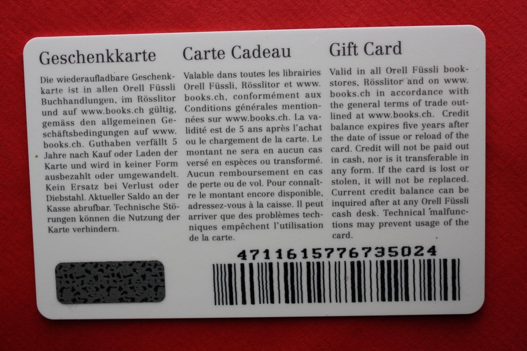 Karten: geschenkkarte – Gebraucht aus Laupen BE von Gufi57 1