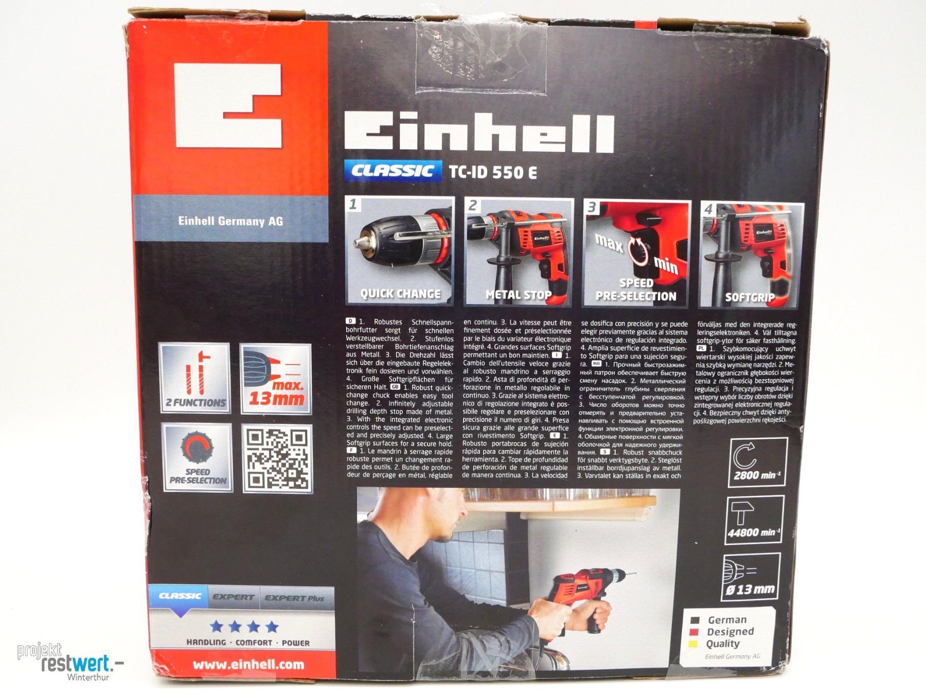 Einhell Trapani: EINHELL - Schlagbohrmaschine – Nuovo (secondo la descrizione) da Winterthur venduto da Restwert_Winterthur 4