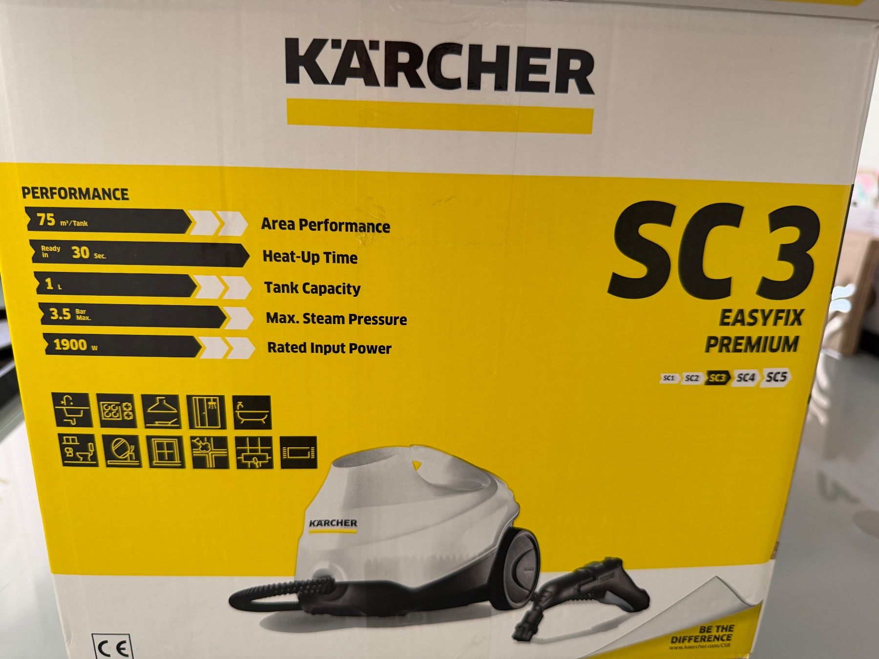 Kärcher Pulitori a vapore: Dampfreiniger Kärcher SC3 Easy Fix Premium weiss – Usato da Uster venduto da Harissa24 3