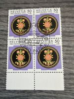 Schweizer Briefmarke Helvetia Pro Patria 1992 Viererblock