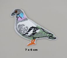 TAUBE - Aufnäher - Aufbügler - Stickerei - 7x6cm