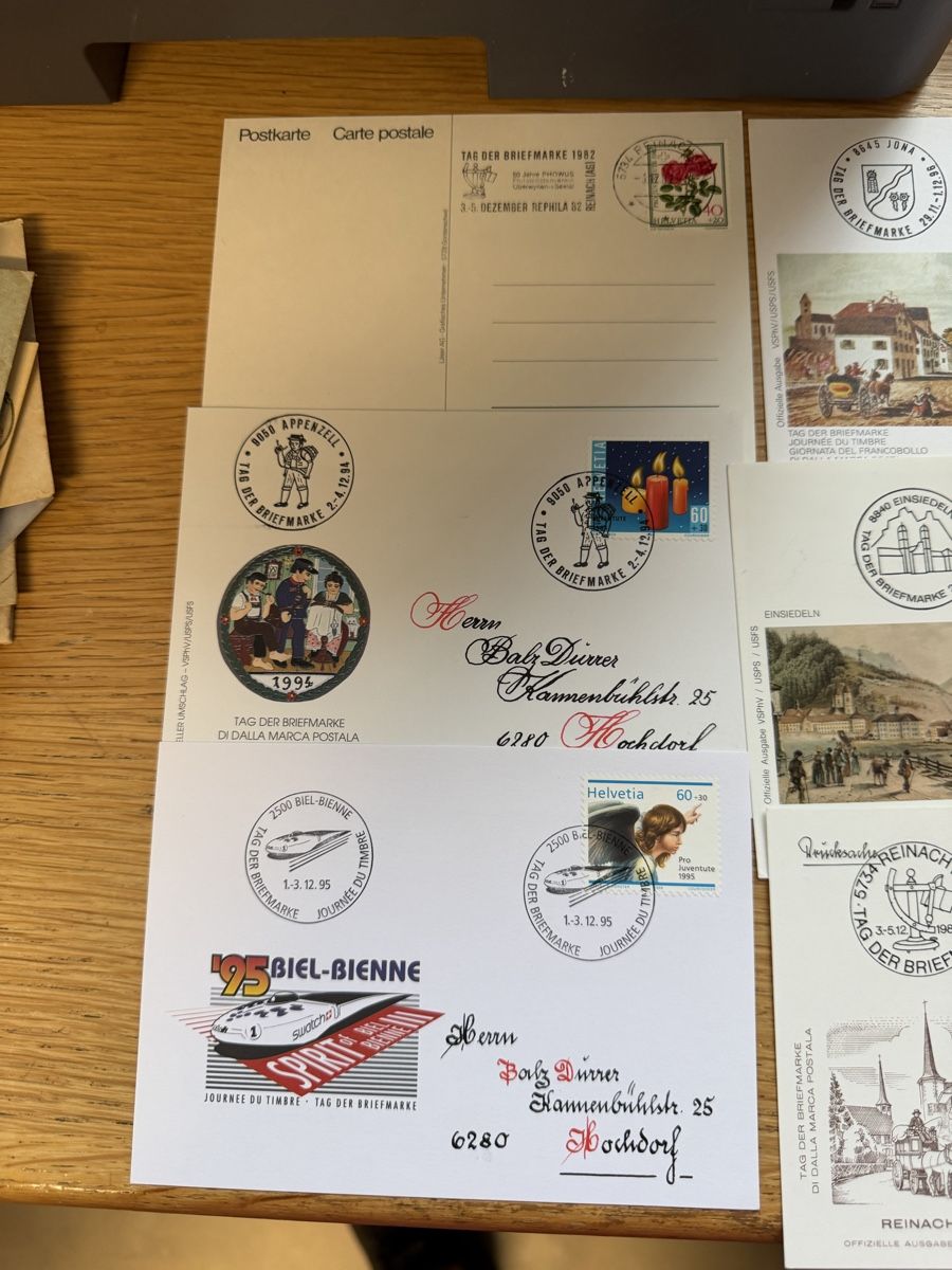 Tutti i francobolli: 19 Karten Tag der Briefmarken  – Usato da Murgenthal venduto da Tina_4055 6