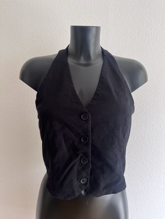 Schwarze Leinenweste, S