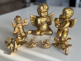 7 x Engelsfiguren, goldig