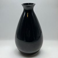 Superbe vase en opaline noire