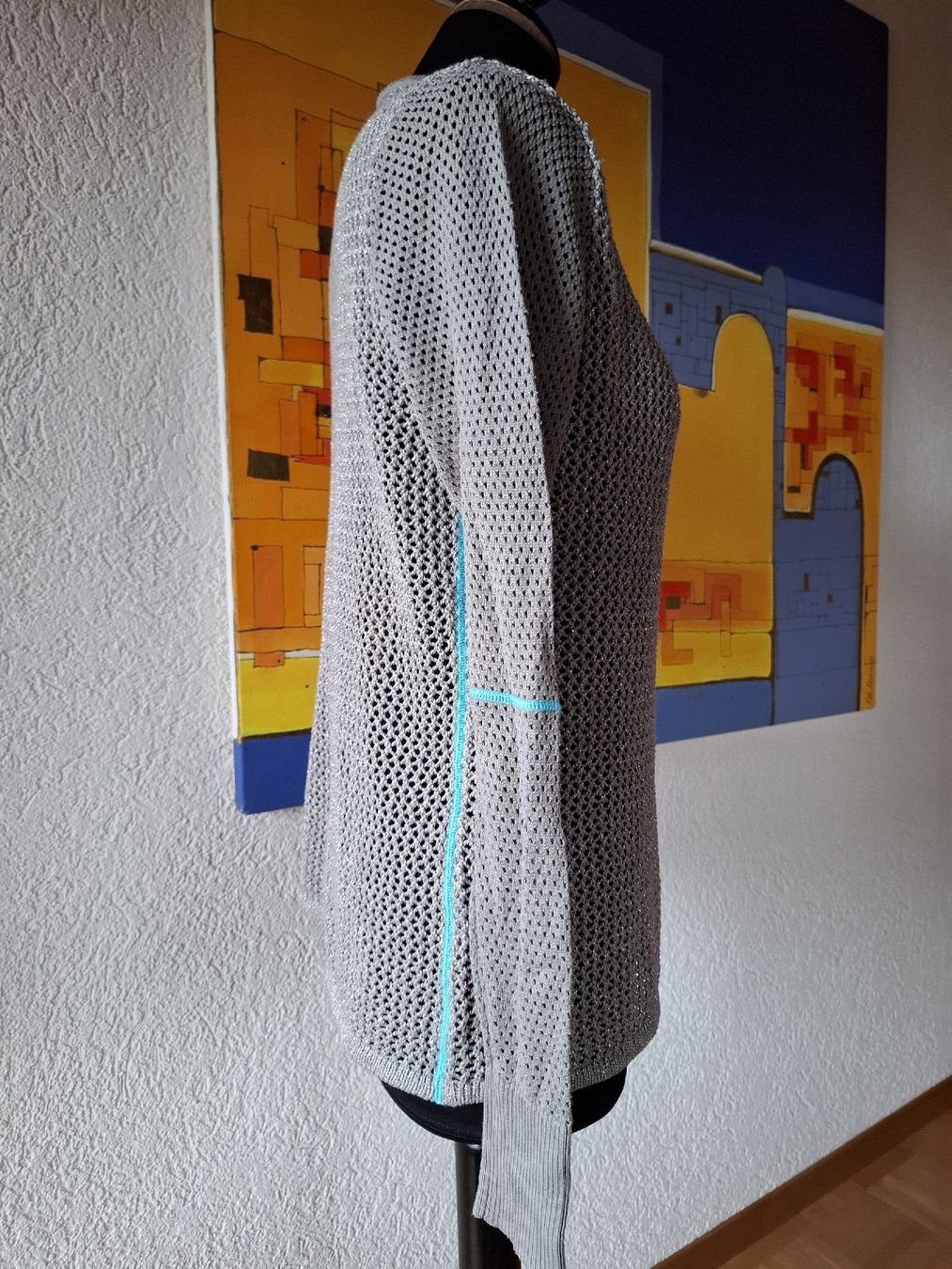 Maglioni & Felpe: gr M 38 40 Strickpullover Damen Silber grau 1006 Frühling – Usato da Vinelz venduto da sonnenmond77 2