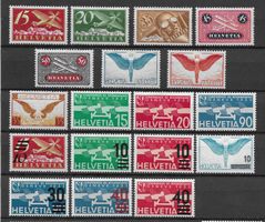 1923--1963;:Flugpost Sammlung mit 39 Marken ** Kat.950.-