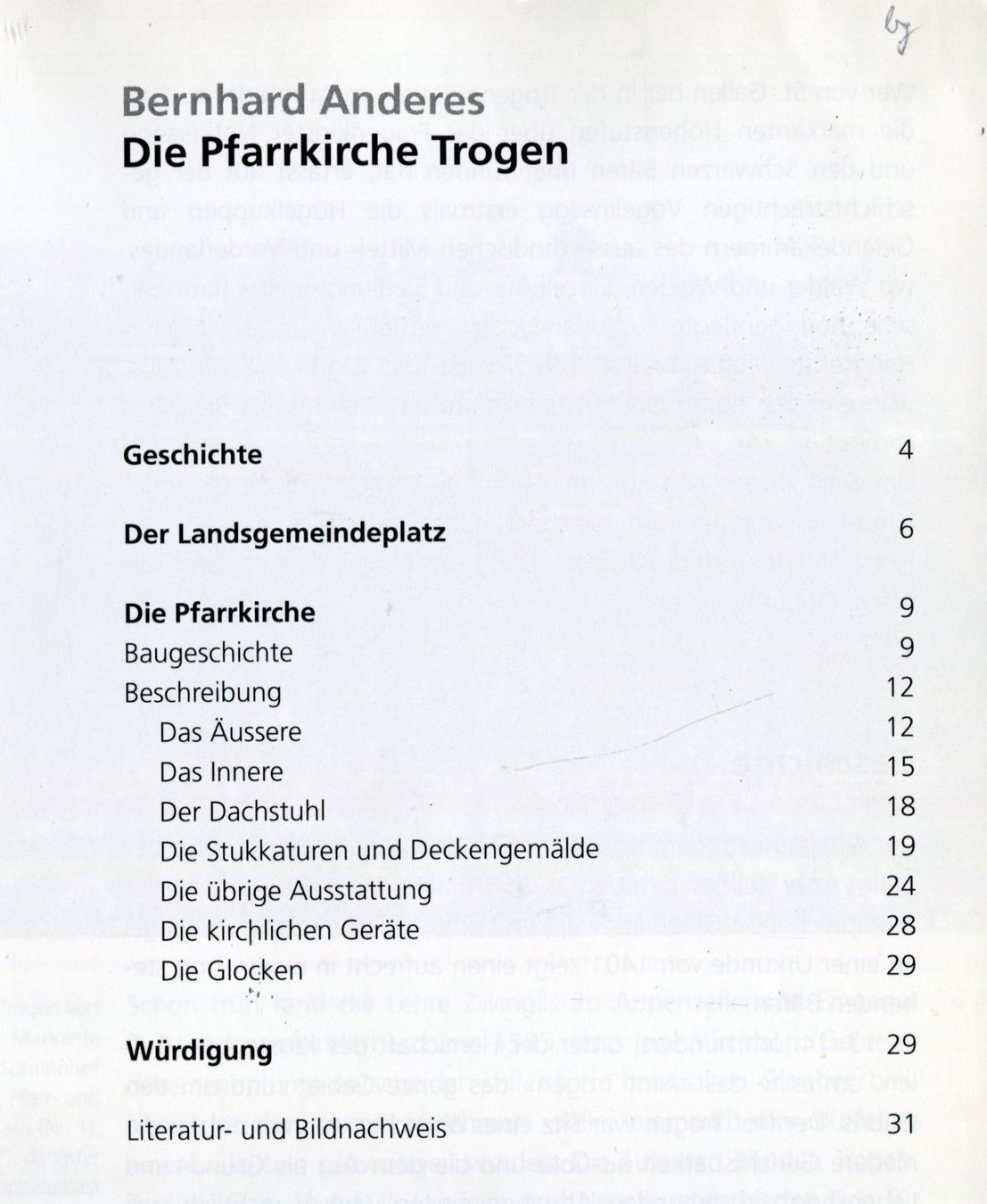 Livres: Trogen, Pfarrkirche, Kunstführer – D'occasion à Aarau par Elmaar41 2