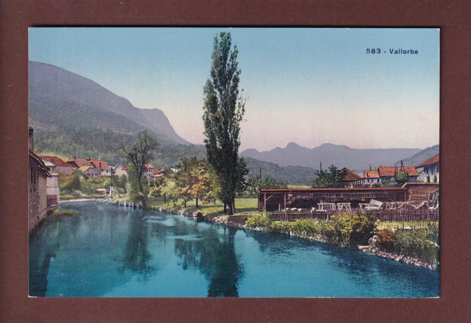 Cartoline postali: VALLORBE - Sur l'Orbe – Usato da Pully venduto da nicecards