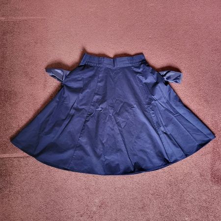 Rock mit Hosentaschen blau Gr. M/L A-Linie