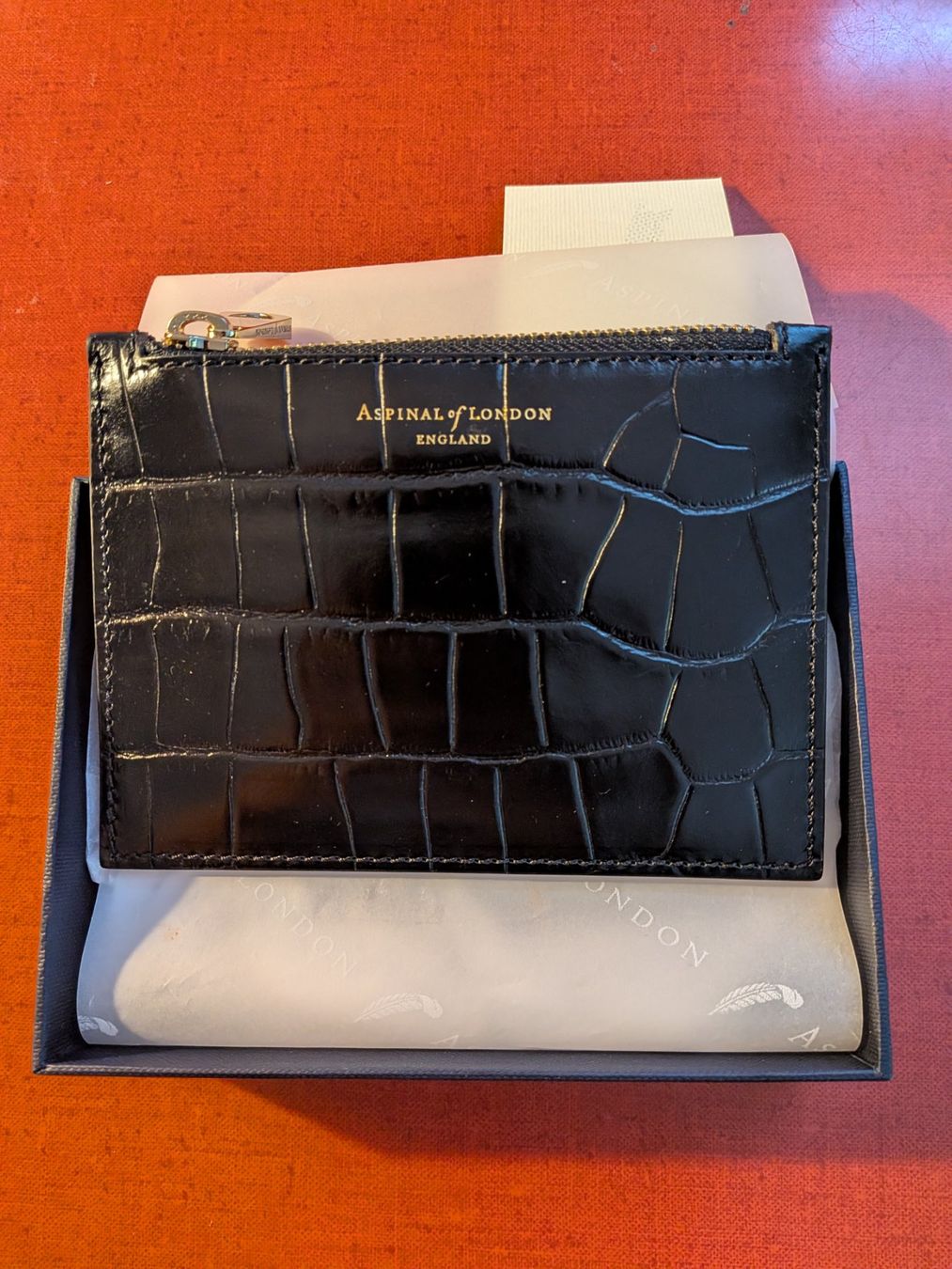 Brieftaschen: Portemonnaie Aspinal – Neu und originalverpackt aus Zürich von aat48