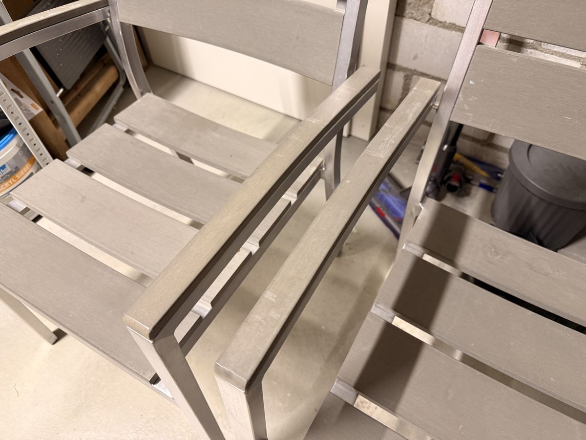 Sedie: Gartenstühle Aluminium Grau 2 Stk – Usato da Strengelbach venduto da Camber 2