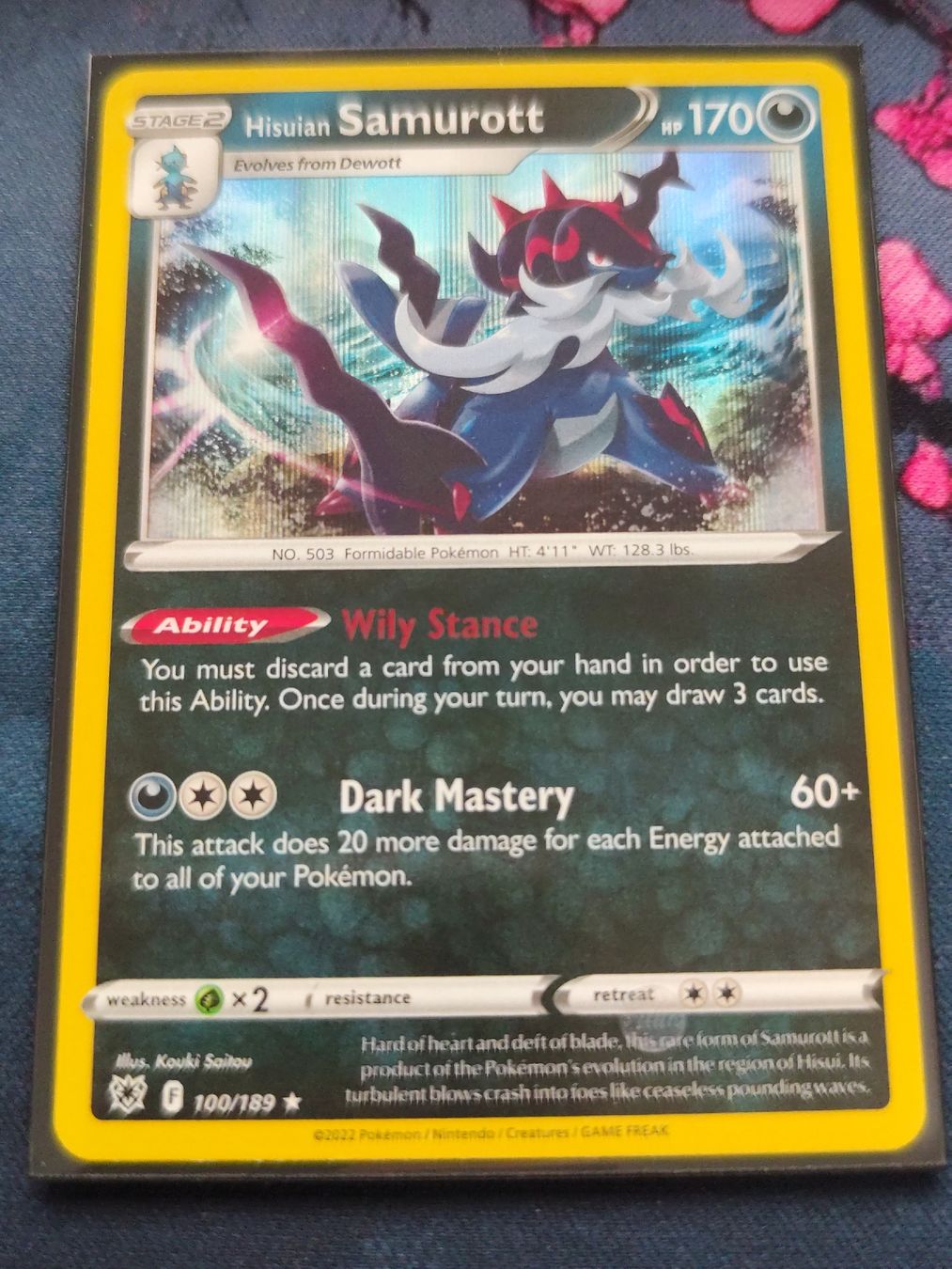 Pokémon Carte collezionabili: Pokemon Samurott Astral Radiance EN – Nuovo (secondo la descrizione) da Schlossrued venduto da LAP2012