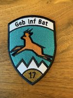 Patch tenue de sortie Geb Inf Bat 17
