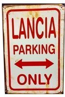 Rusty Blechschild - LANCIA PARKING