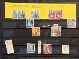 Timbres Allemagne Occupation française 1945-1948 divers