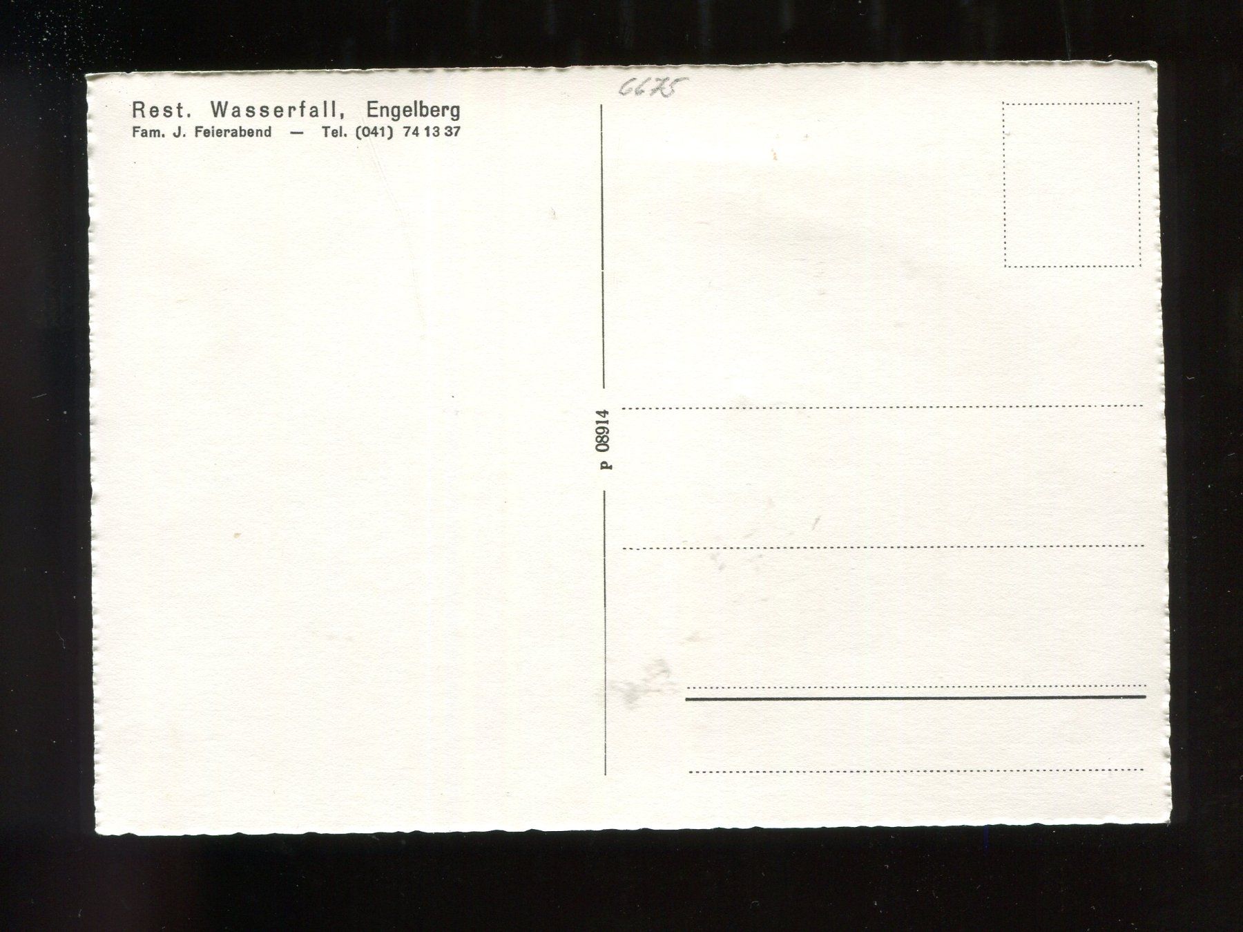 Cartoline postali: Engelberg, Rest. Wasserfall – Usato da Aarau venduto da Elmaar41 1