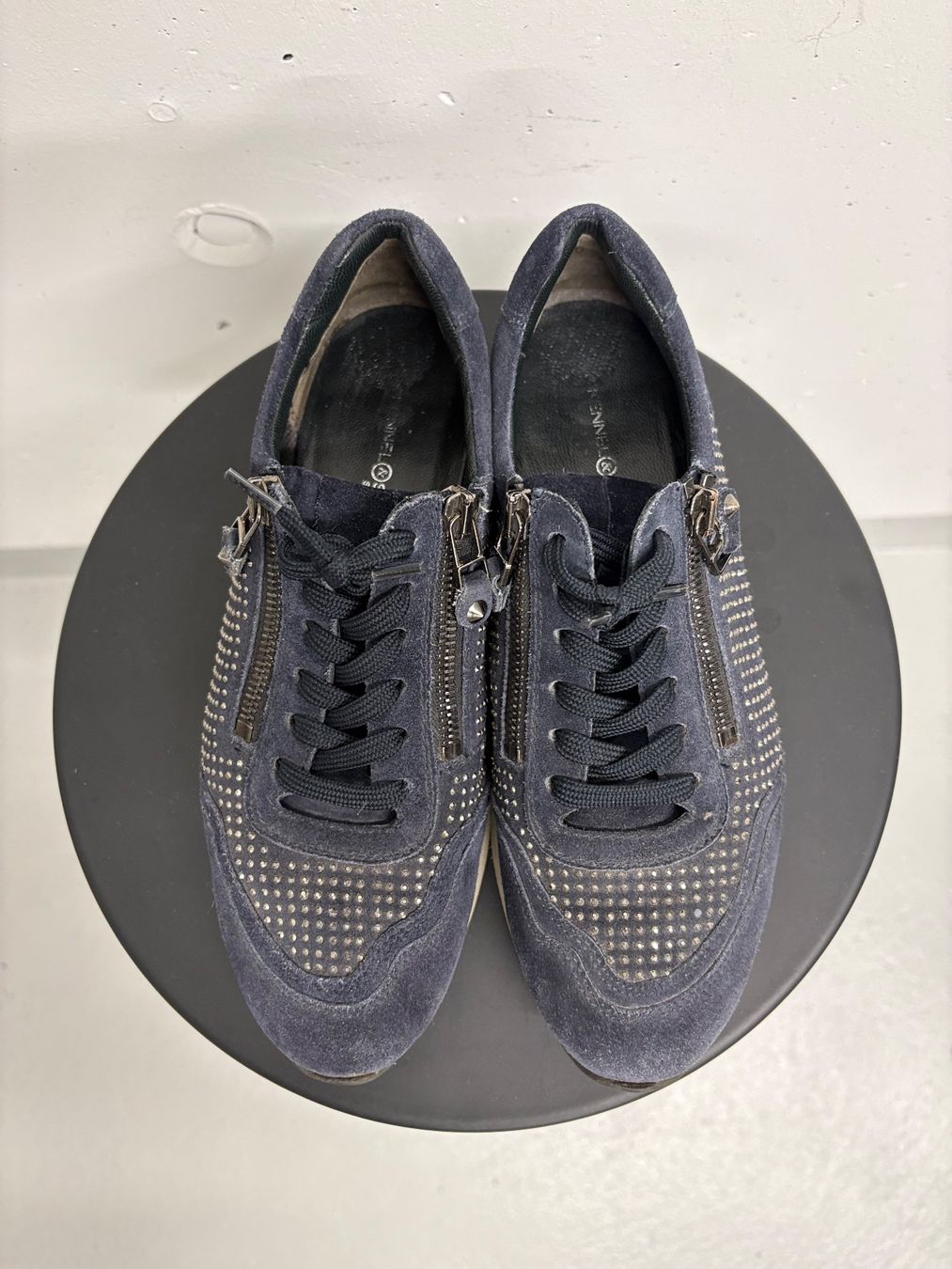 Kennel + Schmenger Damenschuhe: Kennel + Schmenger Sneaker blau Glitzer 37 Leder – Gebraucht aus Regensdorf von secondchancefashion 3