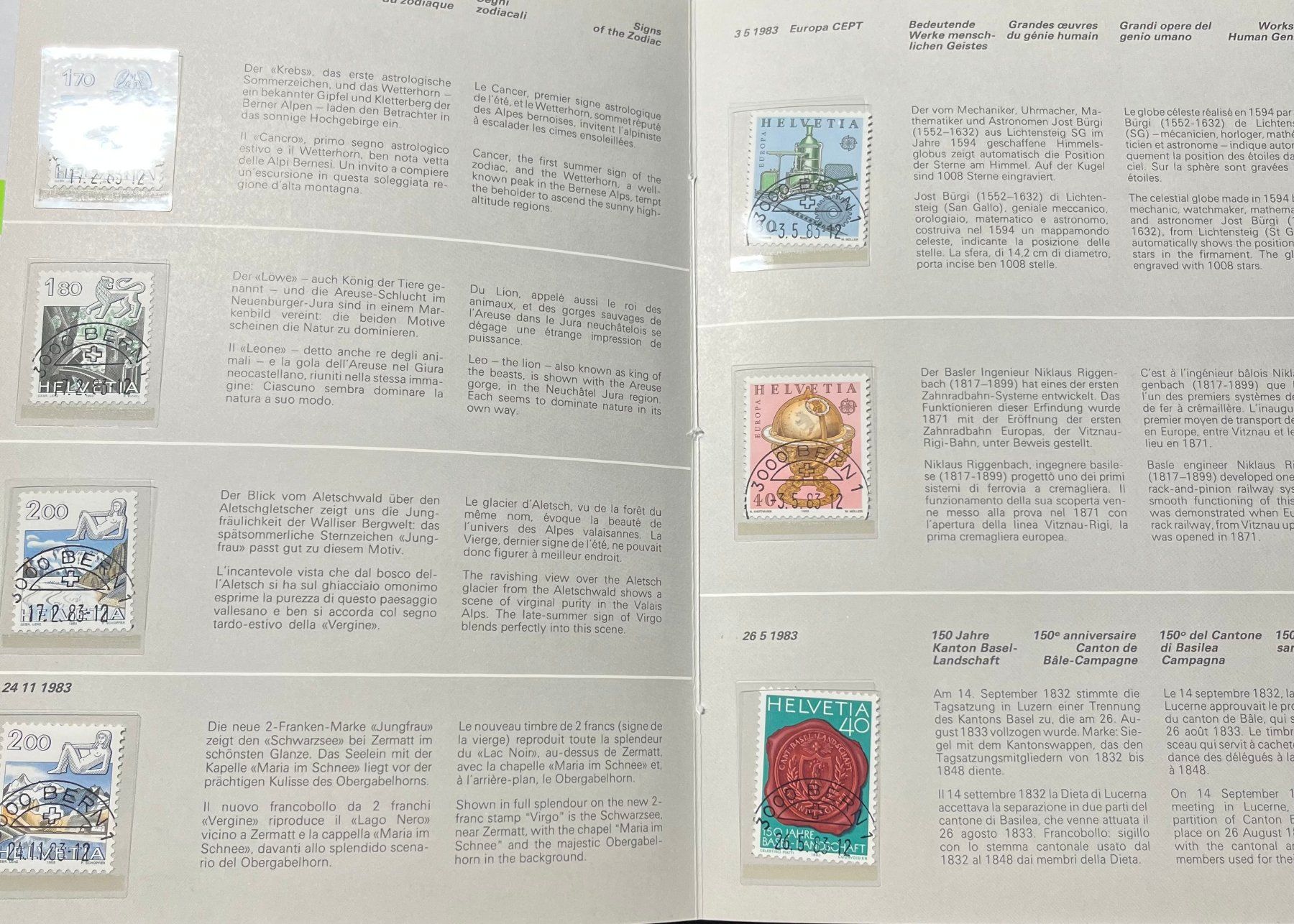 Tutti i francobolli: PTT-Jahresbuch 1983 gestempelt – Nuovo (secondo la descrizione) da Emmen venduto da codici 3