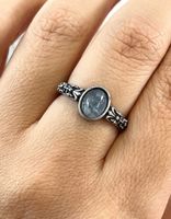 Echter Aquamarin-Ring
