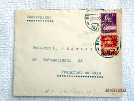 Brief mit Zst.Nr.Z3 -Zusammenhängend Kat. CHF 270.00 s