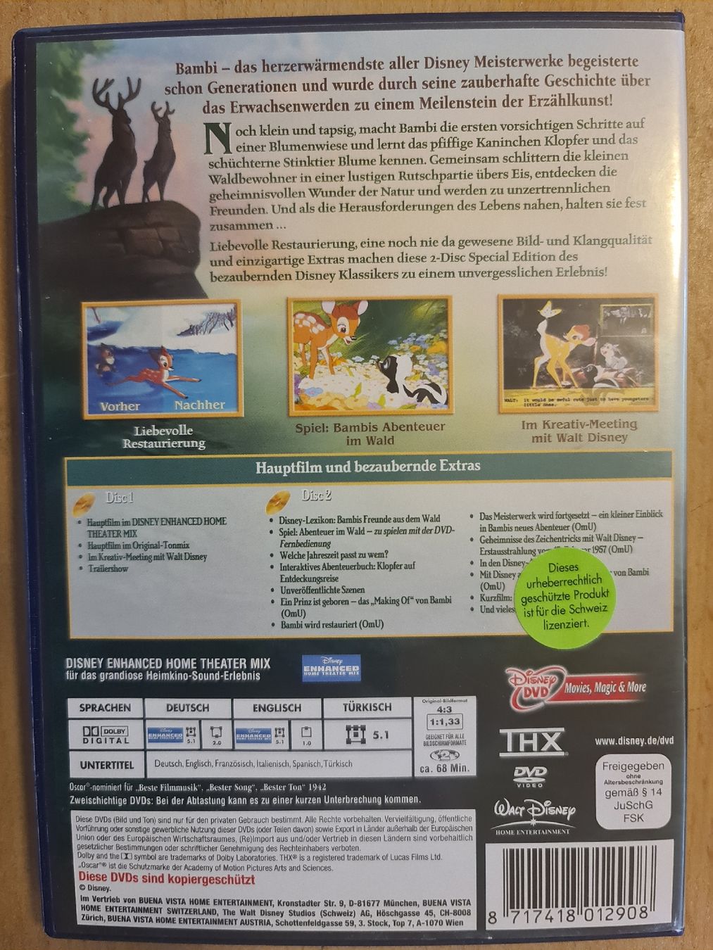 Tutti i DVDs: DVD Bambi 475 – Usato da Dintikon venduto da Vexi 1