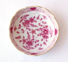 Porzellan Meissen Schälchen Blumenmuster Purpur- Rosatönen