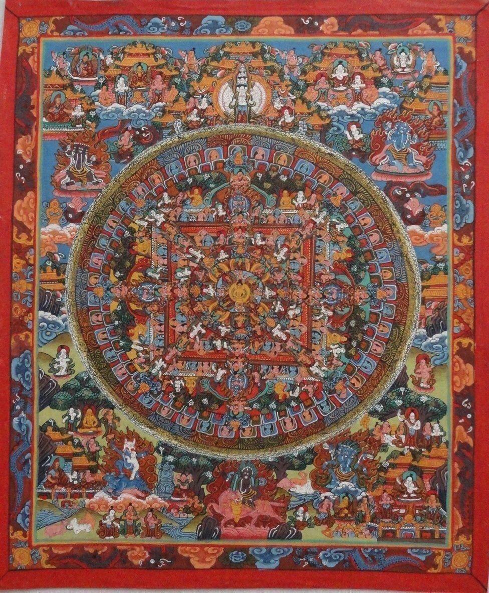 Gemälde: Asiatischen Gemalten Mandala – Neu (gemäss Beschreibung) aus zurich von ARTMYART 1