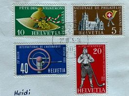 EXPOSITION NATIONALE - Lausanne 1955: HELVETIA Z. Nr.320-323