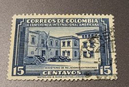 Kolumbien 1948 alte briefmarke