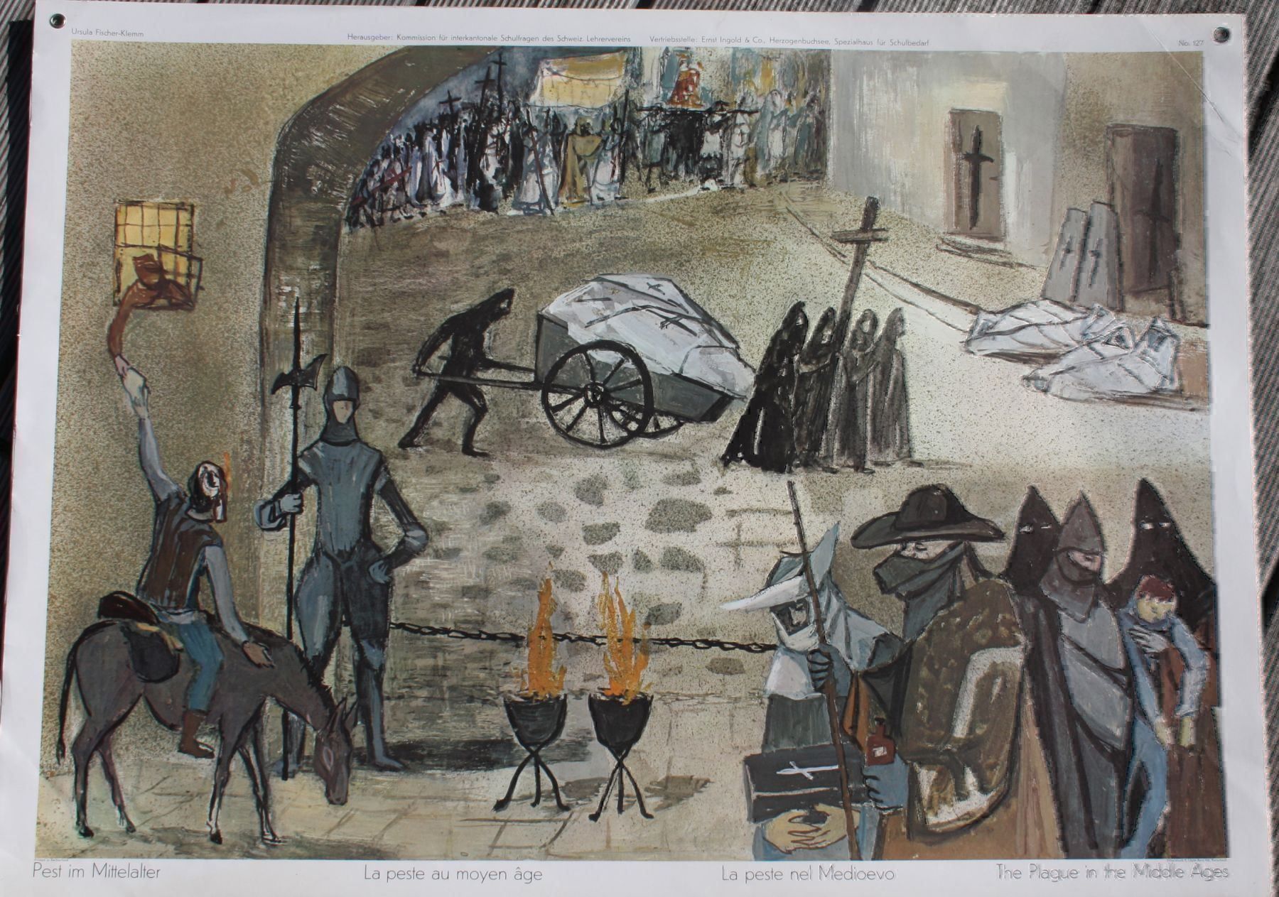 Cartoline postali: Schulwandkarten Plakate – Usato da Biel-Benken BL venduto da AngiSchaefer 3