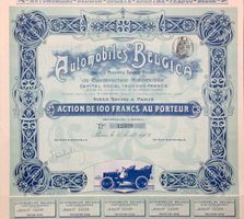 Automobiles "Belgica" SA, Paris - 1902