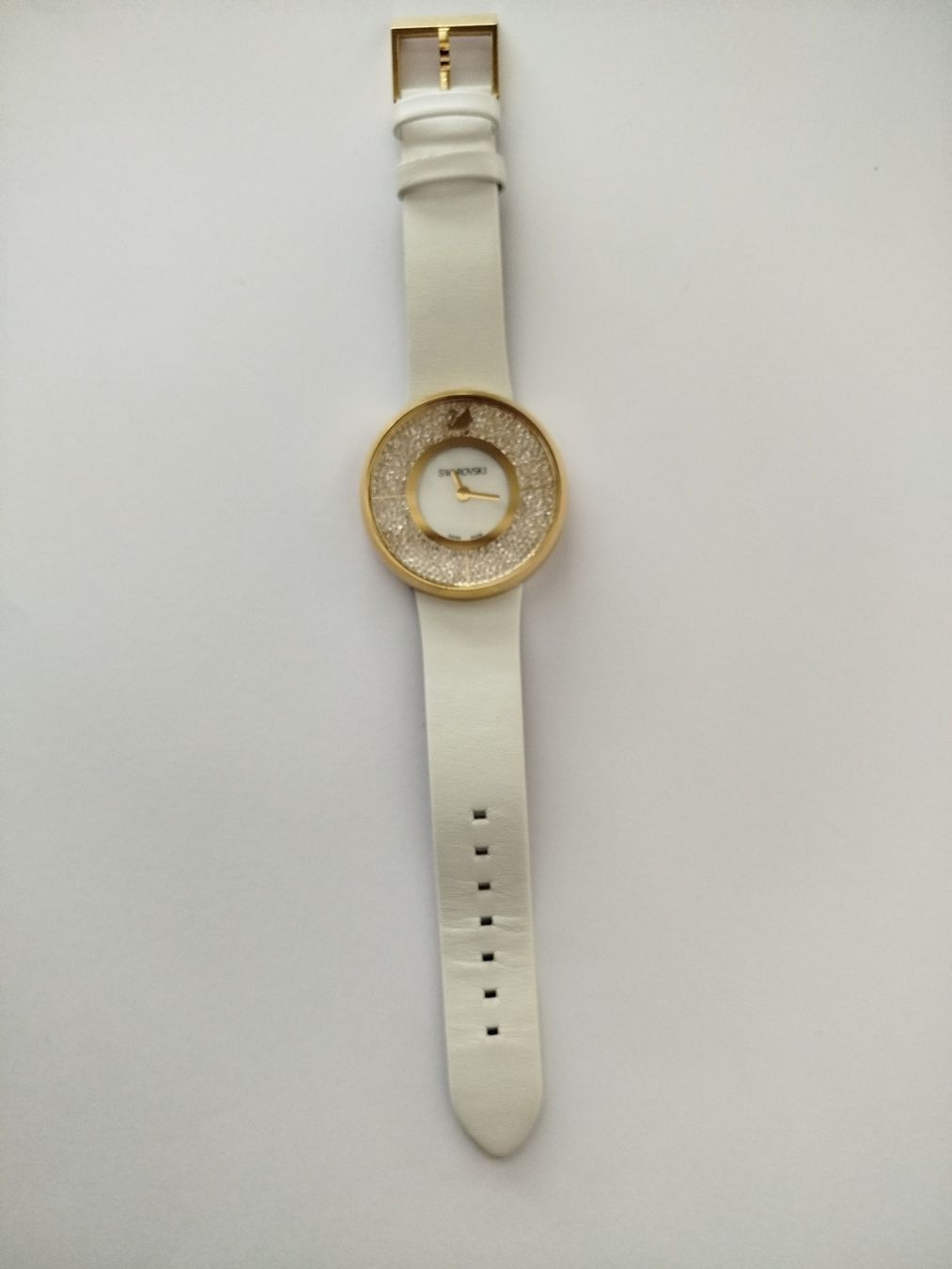 Swarovski Uhren: SWAROVSKI Quartzuhr mit weissem Armband – Neu (gemäss Beschreibung) aus Zug von Robert0125 1