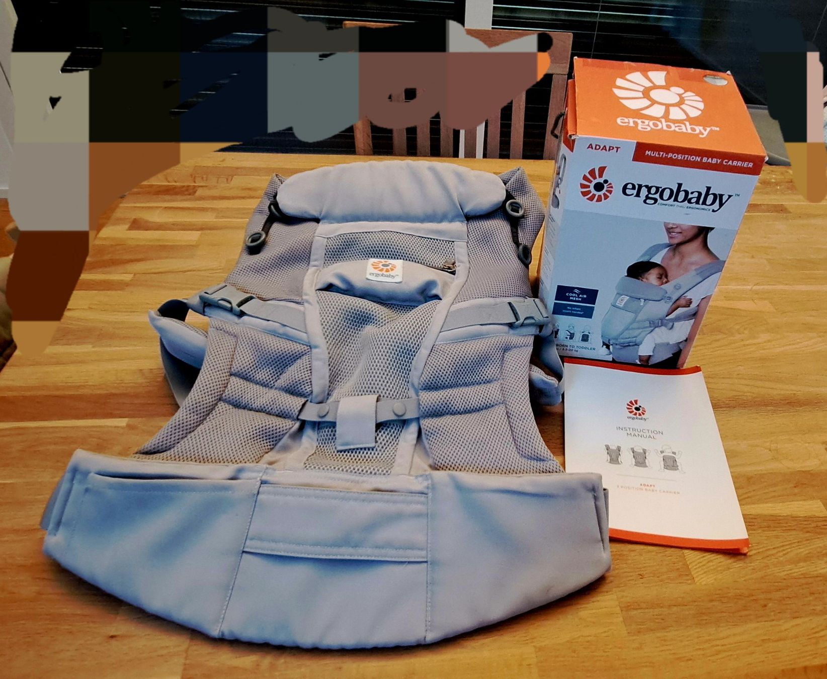 Ergo Baby Marsupi portabebè: Ergobaby Adapt Cool Air Mesh pearl grey – Usato da Müllheim Dorf venduto da Miss_suisse 3