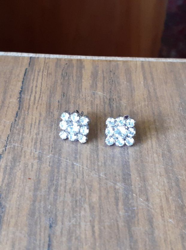 Orecchini pendenti & Orecchini a lobo: Ohrstecker 1950er Strass Blüten – Usato da Mörschwil venduto da wunderkiste44 9