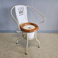 Antik Königs Nachtstuhl, Nachthafen Topf-Stuhl King Chair