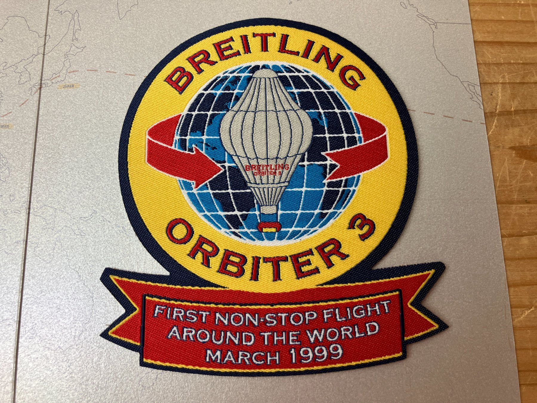 Patches: 5 Stk. Breitling Orbiter 3 Stoff Patch Aufnäher gestickt – Neu (gemäss Beschreibung) aus Fislisbach von Promo 6