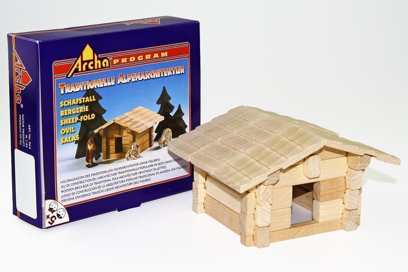 Kit di costruzioni: Holzbaukasten Schafstall mit 29 Teilen – Nuovo e nell'imballaggio originale da Biel/Bienne venduto da Spiel-Markt 1