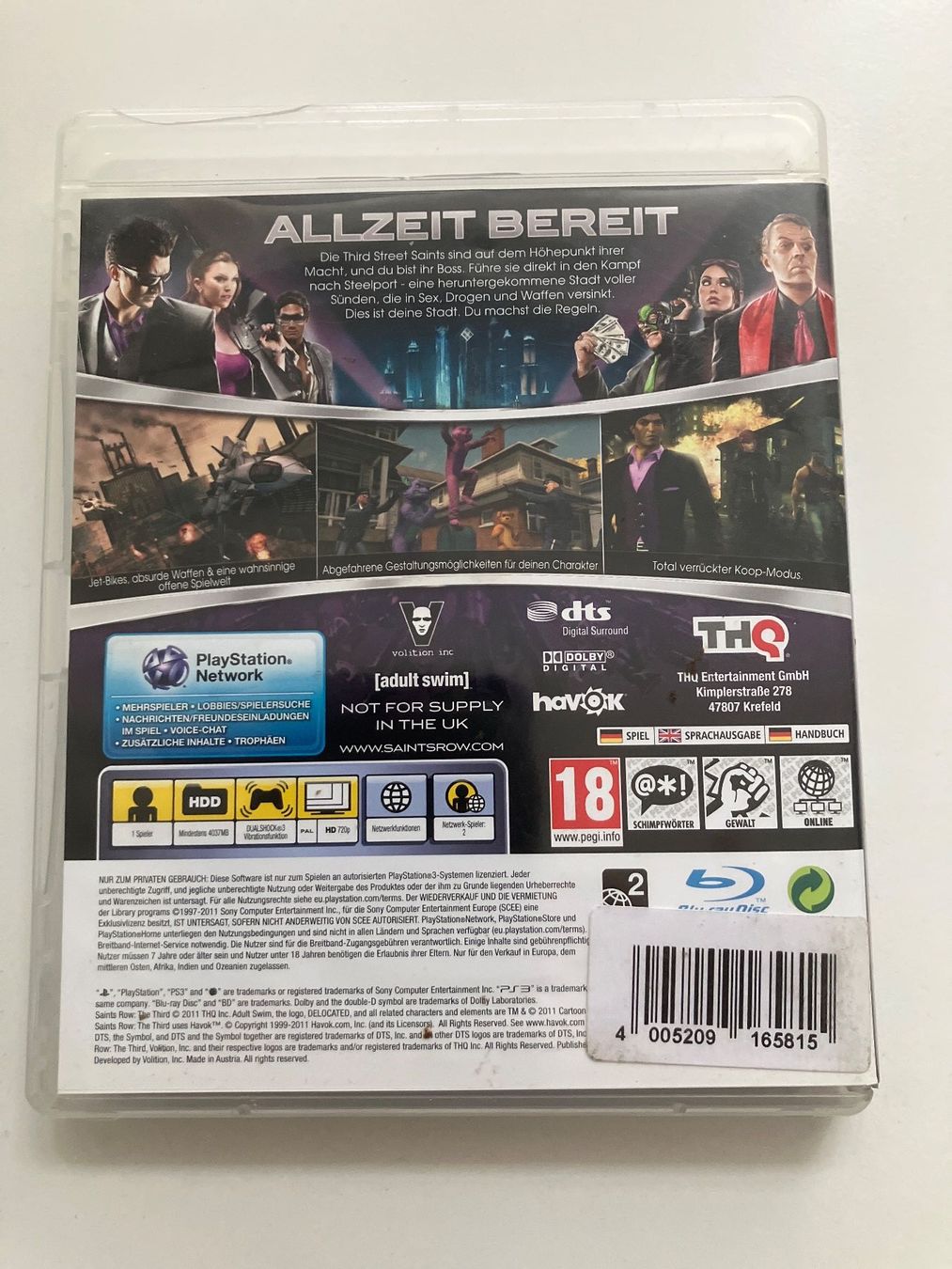 Sony Spiele: PS3 - Saints Row - The Third – Gebraucht aus Arbon von Sugofresser 1