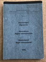 SCHWEIZER ARMEE ABKÜRZUNGEN SIGNATUREN 52.2 DFI 1962