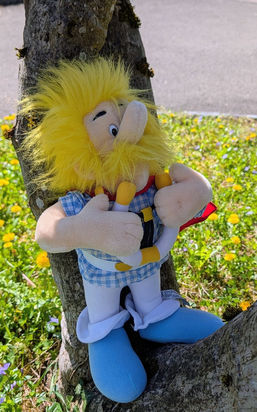 Giocattoli: Grosser Plüsch Troubadix, Comic- Asterix & Obelix – Usato da Nänikon venduto da Haexli_70 1