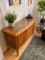 Mid Century Sideboard mit echter Marmorplatte