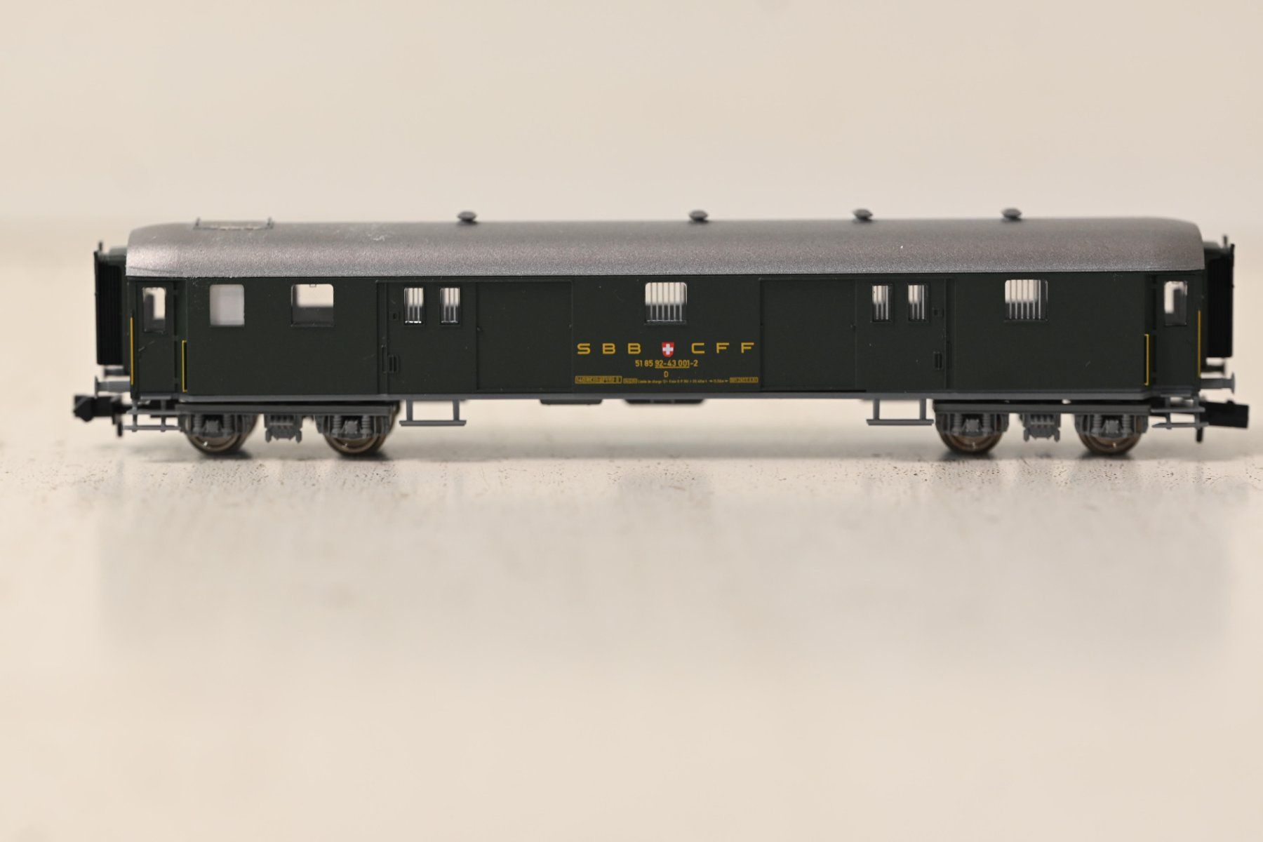 Fleischmann Modellini di ferrovie: SBB Gepäckwagen Fleischmann Spur N mit OVP – Usato da Laupen ZH venduto da Zmoewe 5