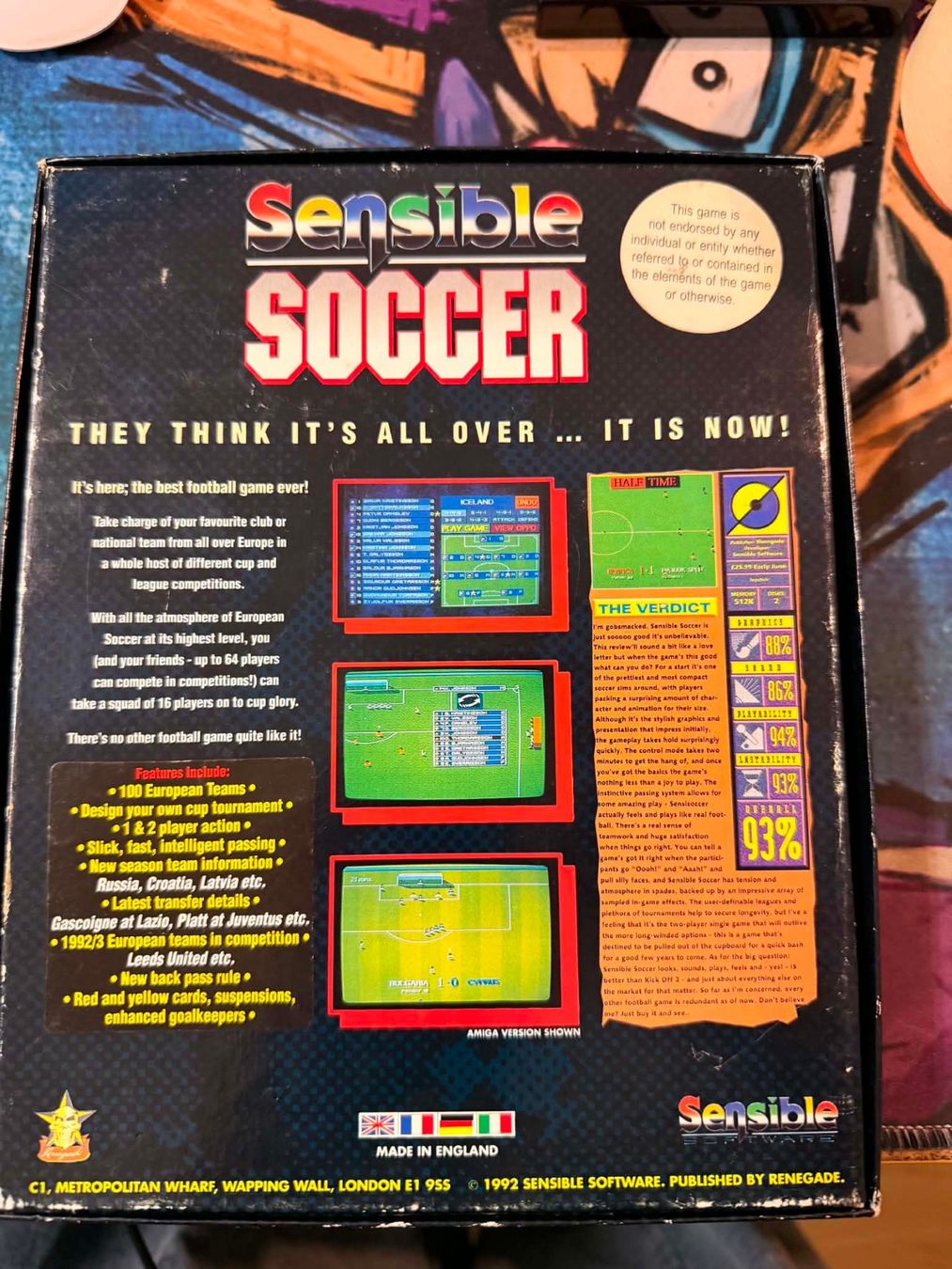 Giochi: Sensible Soccer Amiga – Usato da Giubiasco venduto da Ticinerd 1