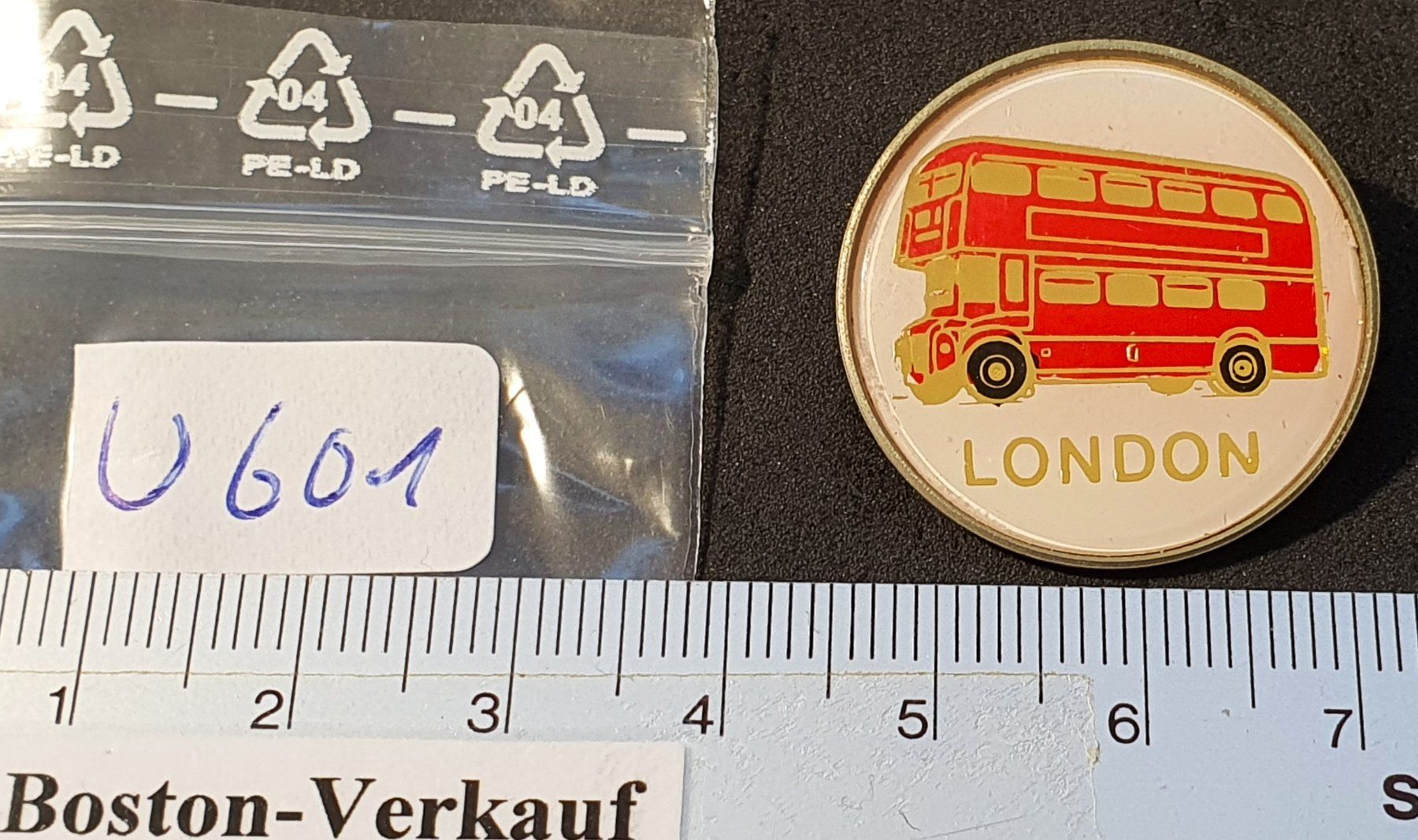 Spille & Fermagli: U601 - Brosche LONDON Bus – Usato da Reinach BL venduto da Boston-Verkauf 3
