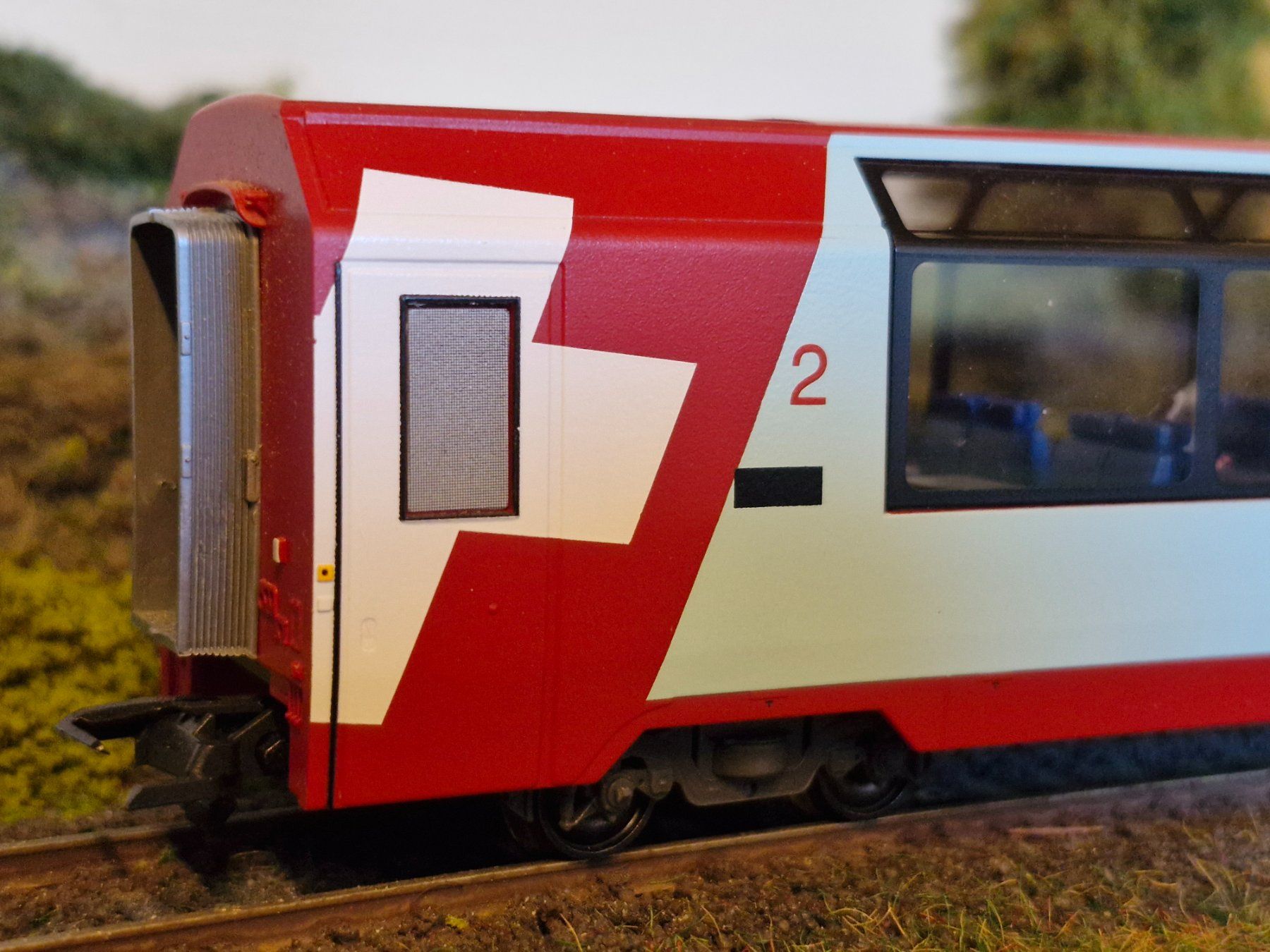 Bemo Modellini di ferrovie: BEMO Glacier Express Wagen 2. Klasse – Usato da Stans venduto da marlene330 1