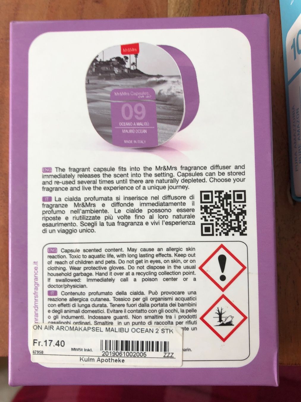 Diffusori di oli essenziali: Duftdiffuser Mr.&Mrs. Fragrance italienisch – Nuovo e nell'imballaggio originale da St. Moritz venduto da Capricorn88 3