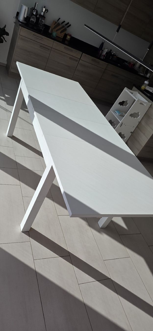 IKEA Esstisch BJURSTA ausziehbar weiss guter Zustand (Gebraucht) in Uznach für CHF 5 – nur Abholung auf Ricardo kaufen